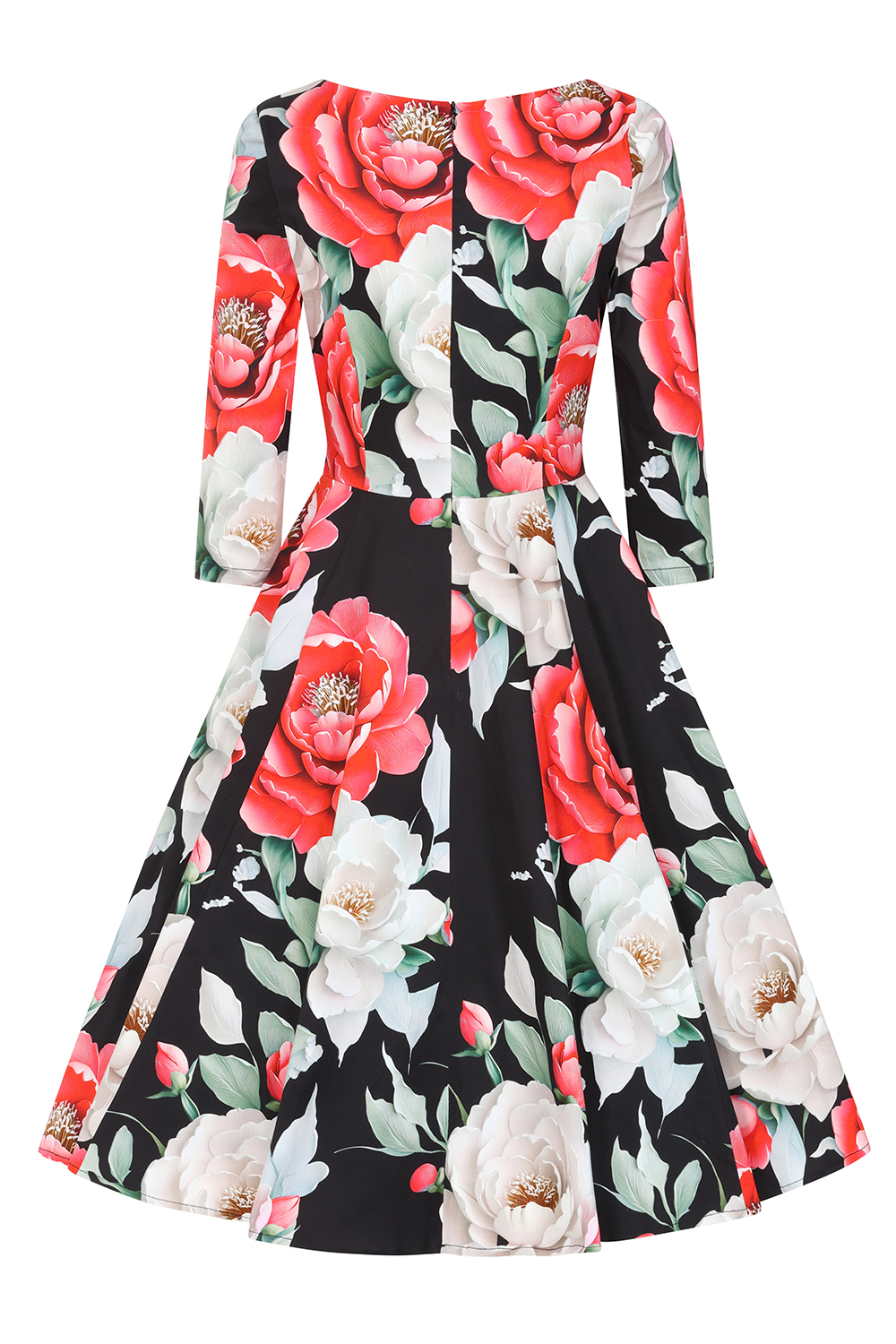 Destiny Floral Swing Dress In Extended Sizing